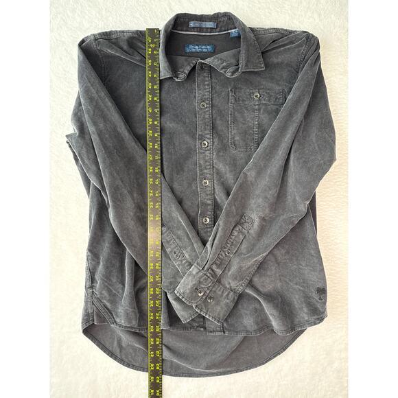 Tommy Bahama Coastline Cord Button Down Shacket Size Medium Black - Picture 4 of 7